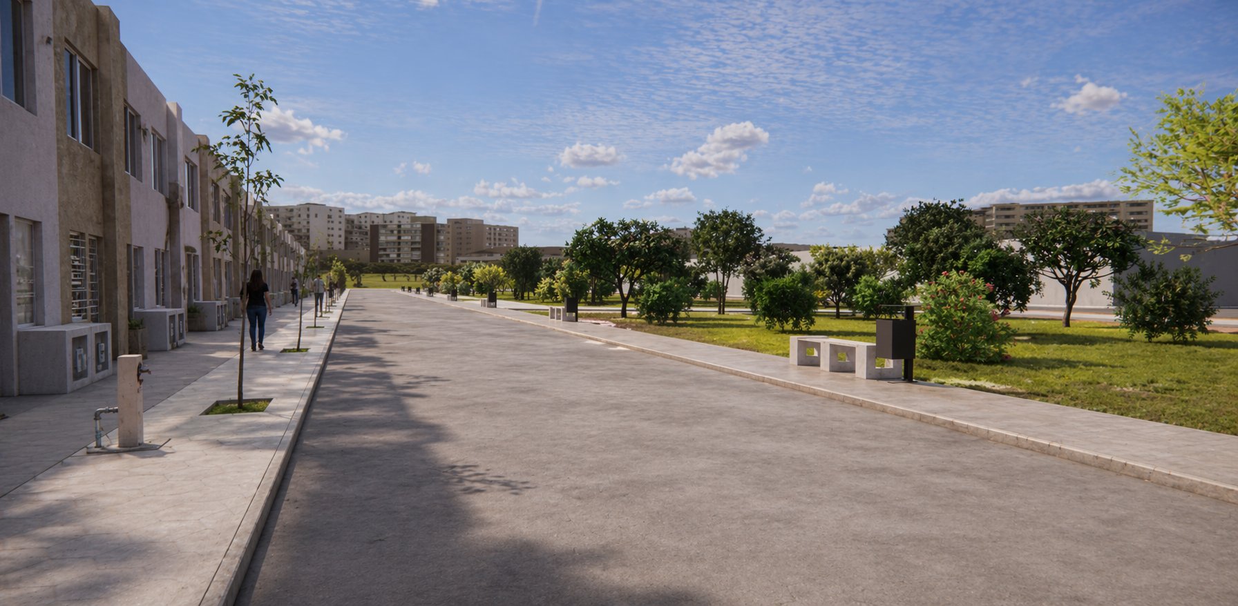 Vista aerea ciclovia