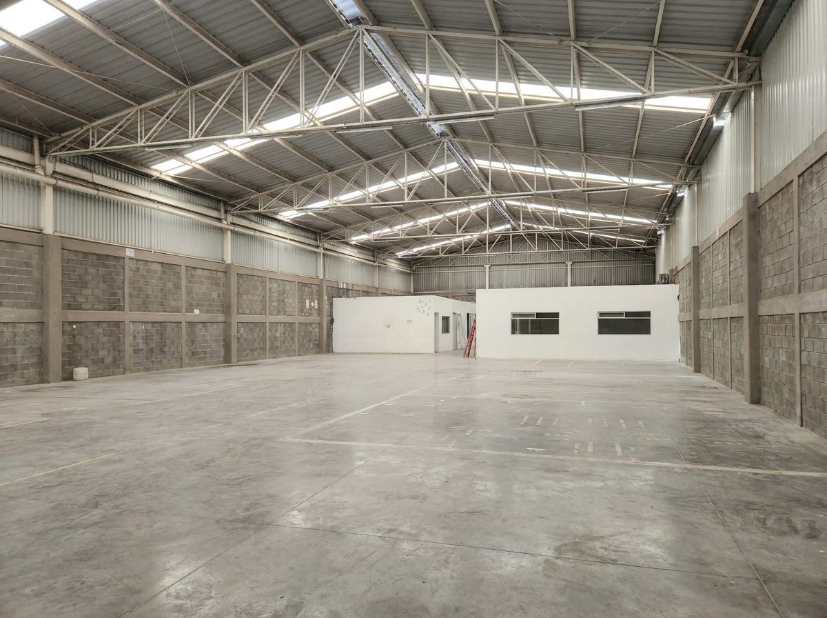 Bodega industrial con espacio disponible para crecer